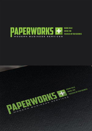 Logo Design by The Marble Peach for Paperworks Plus Newcastle | Design: #6499660