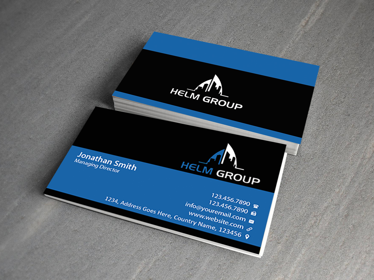 Design de Carte de Visite par Creations Box 2015 pour Helm Group Pty Ltd | Design #6464747