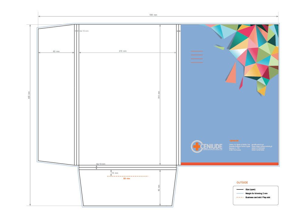 Stationery Design by Eonblue for CENIUDE-CENTRO DE APOIO A SAUDE LDA | Design #6563017