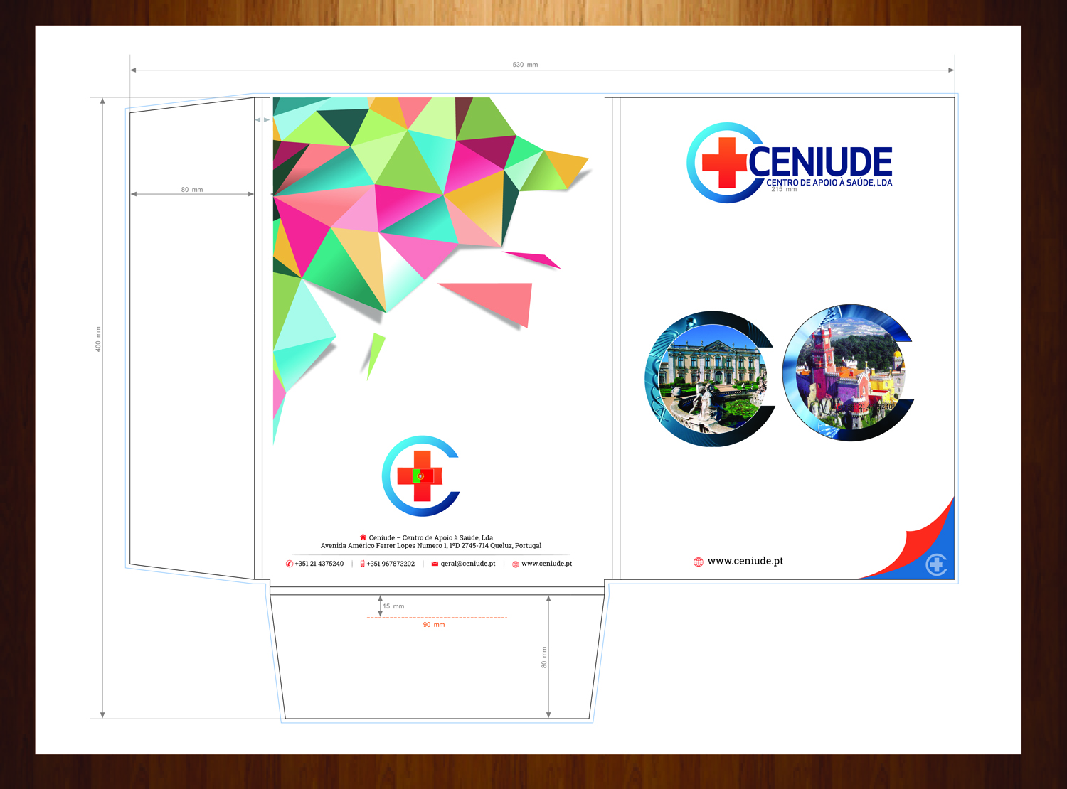 Stationery Design by HarmiDesigning for CENIUDE-CENTRO DE APOIO A SAUDE LDA | Design #6576616