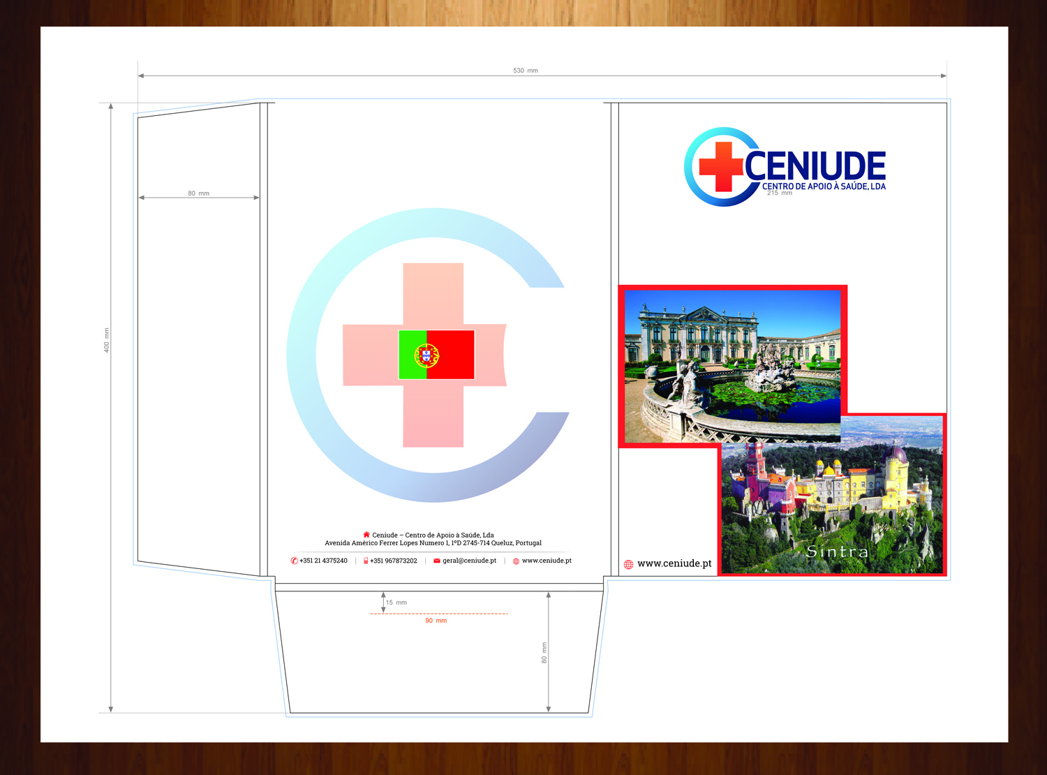 Stationery Design by HarmiDesigning for CENIUDE-CENTRO DE APOIO A SAUDE LDA | Design #6576630