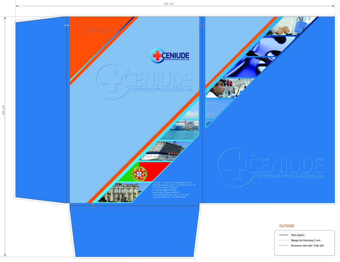 Stationery Design by Jahnel for CENIUDE-CENTRO DE APOIO A SAUDE LDA | Design #6590031