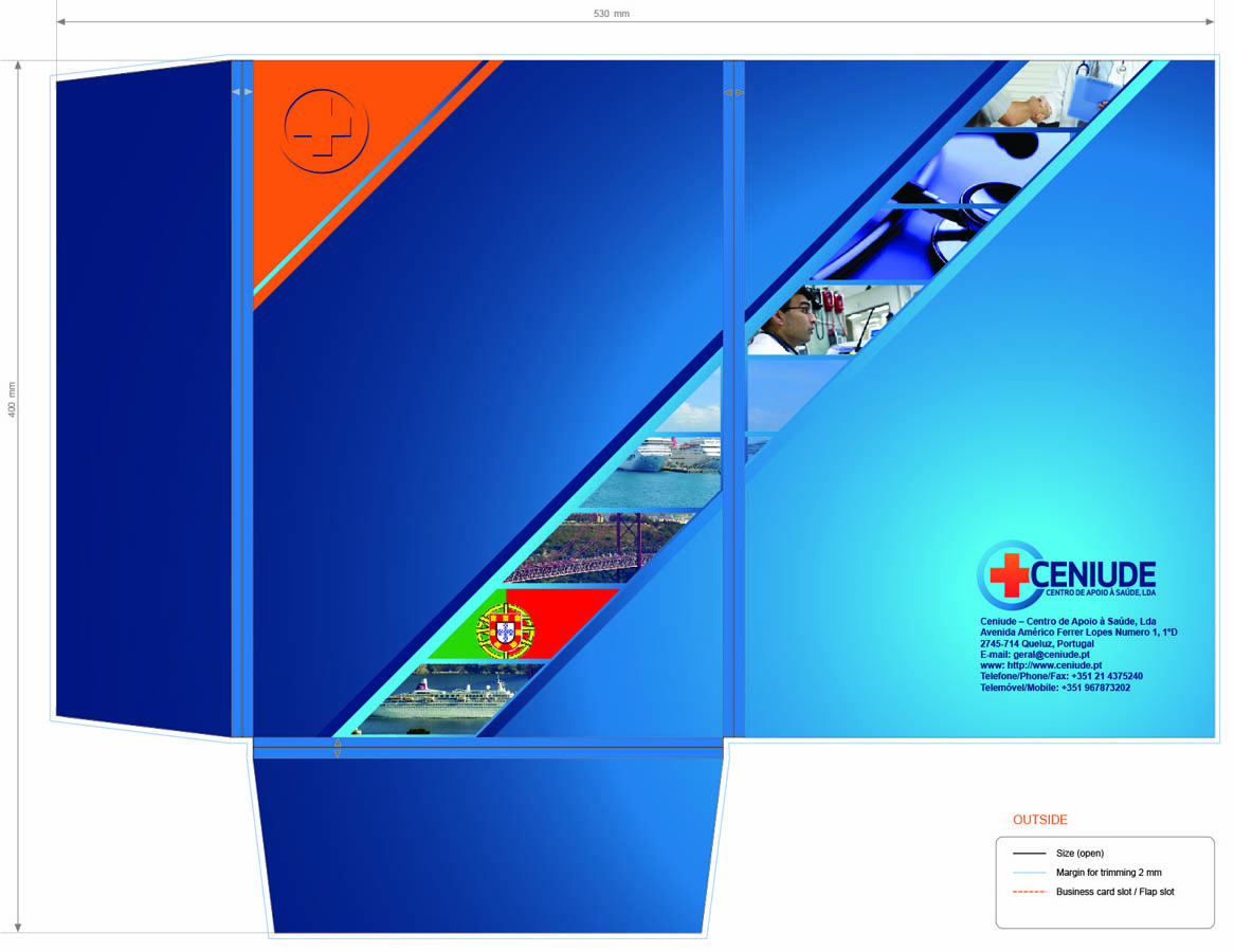 Stationery Design by Jahnel for CENIUDE-CENTRO DE APOIO A SAUDE LDA | Design #6601043