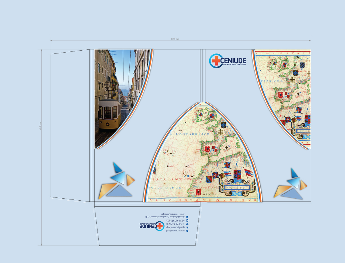 Stationery Design by Art Vision for CENIUDE-CENTRO DE APOIO A SAUDE LDA | Design #6616308