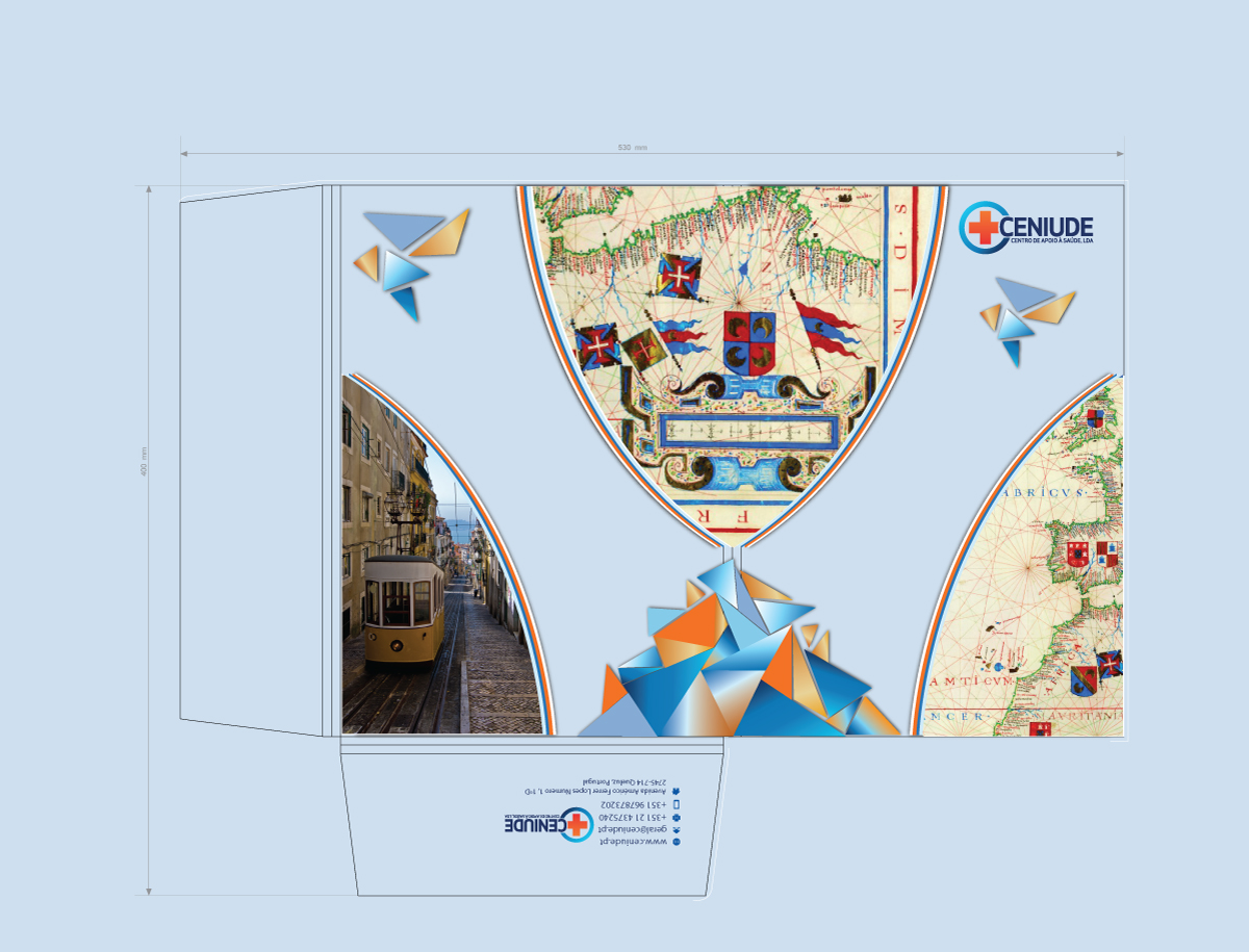 Stationery Design by Art Vision for CENIUDE-CENTRO DE APOIO A SAUDE LDA | Design #6616313