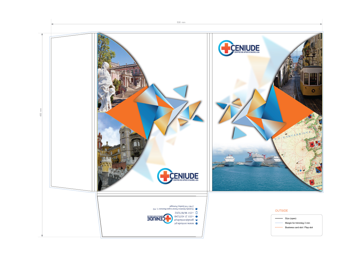 Stationery Design by Art Vision for CENIUDE-CENTRO DE APOIO A SAUDE LDA | Design #6624524
