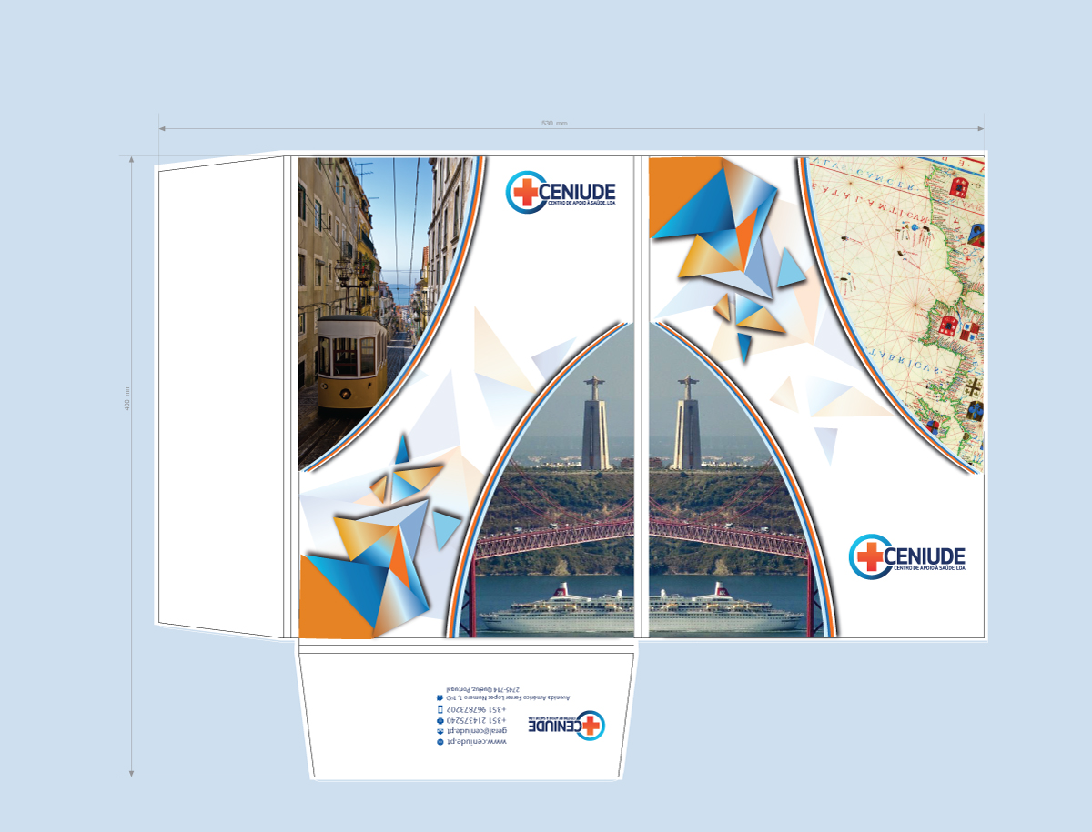 Stationery Design by Art Vision for CENIUDE-CENTRO DE APOIO A SAUDE LDA | Design #6629793