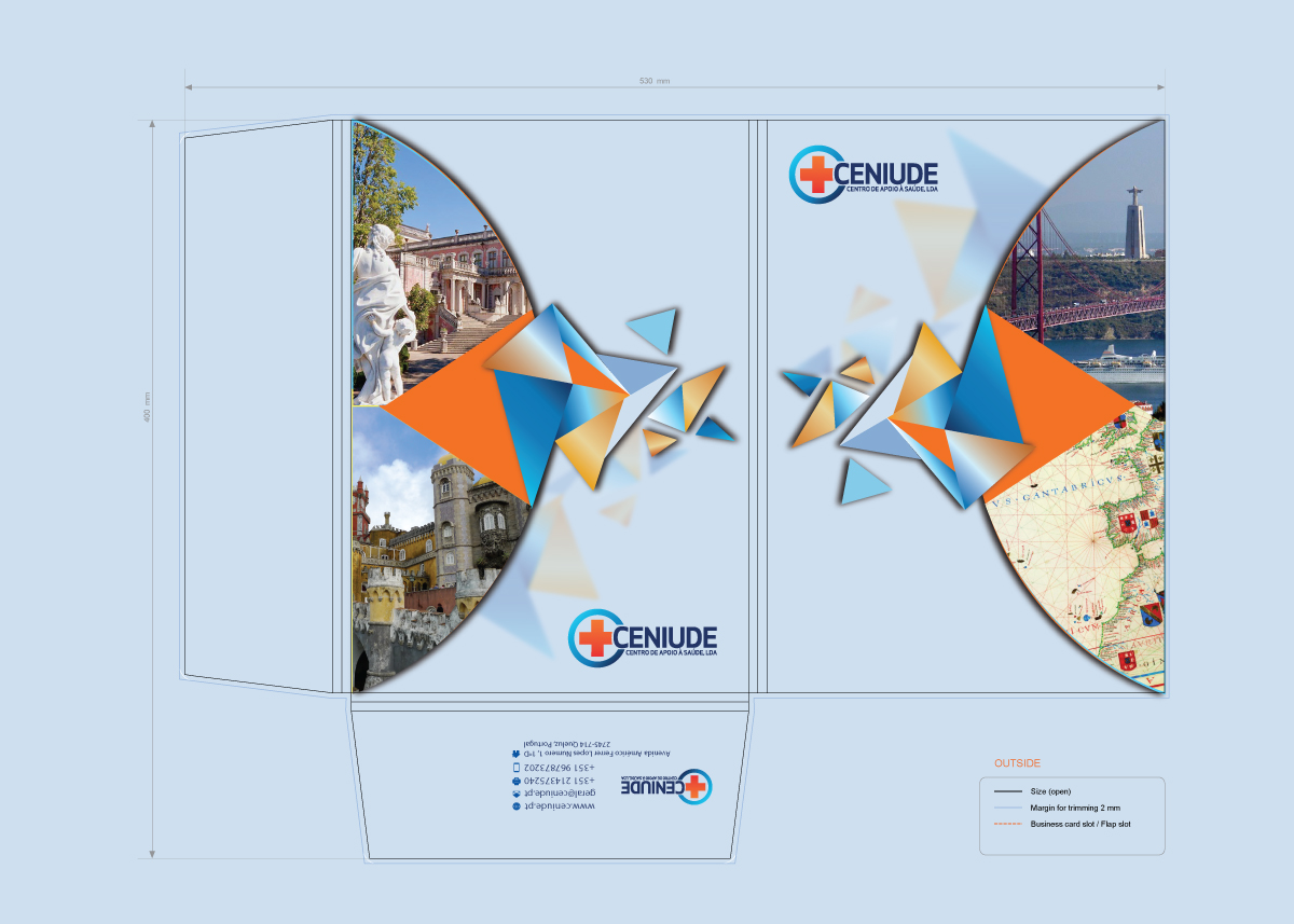 Stationery Design by Art Vision for CENIUDE-CENTRO DE APOIO A SAUDE LDA | Design #6656765