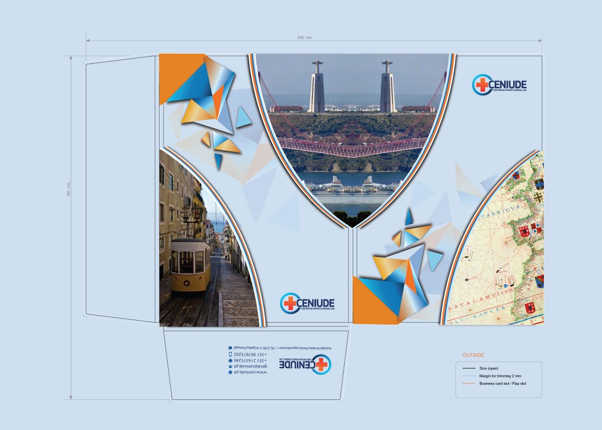 Stationery Design by Art Vision for CENIUDE-CENTRO DE APOIO A SAUDE LDA | Design: #6659539