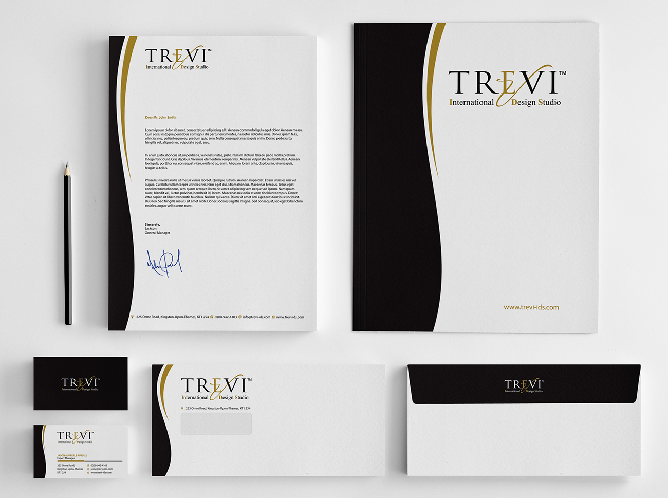 Schreibwaren-Design von BrandWar für Trevi International Design Studio LLC | Design #6479136