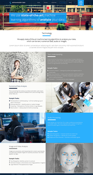 Diseño Wordpress por Arindam para SpinningBytes | Diseño: #6487646