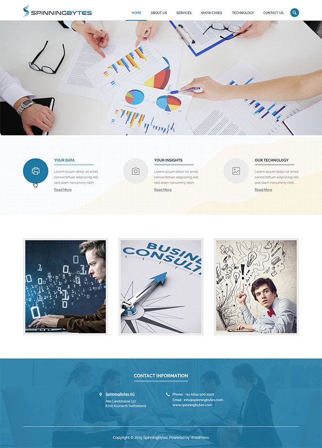 Design Wordpress par TheCodeWire pour SpinningBytes | Design #6472066