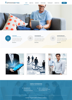 Wordpress Design by web deskers for SpinningBytes | Design #6482176