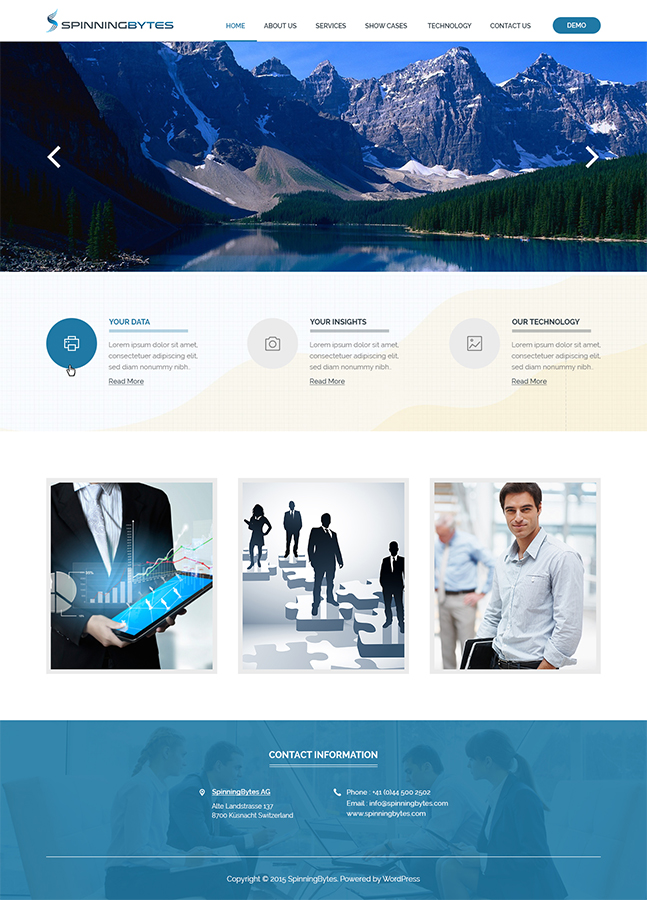 Design Wordpress par TheCodeWire pour SpinningBytes | Design #6489187