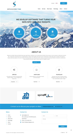 Diseño Wordpress por pb para SpinningBytes | Diseño: #6472735