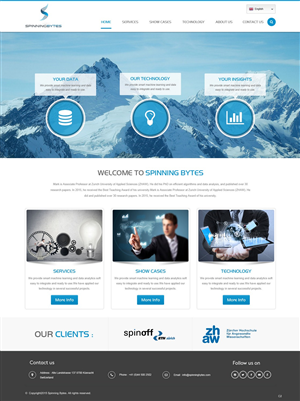 Wordpress Design by pb for SpinningBytes | Design #6472740