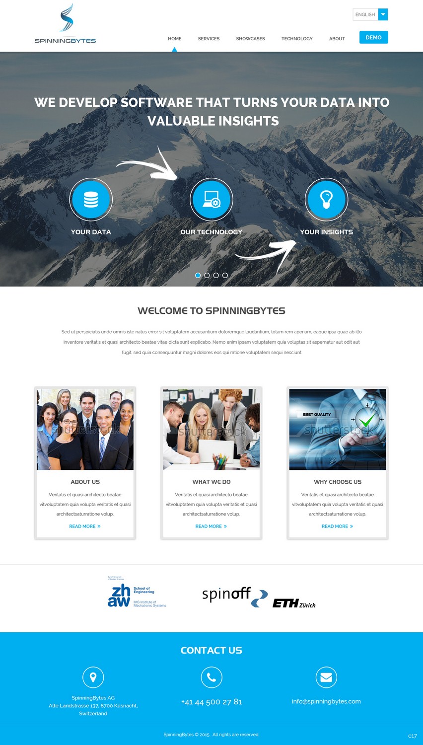 Wordpress Design by pb for SpinningBytes | Design #6472743