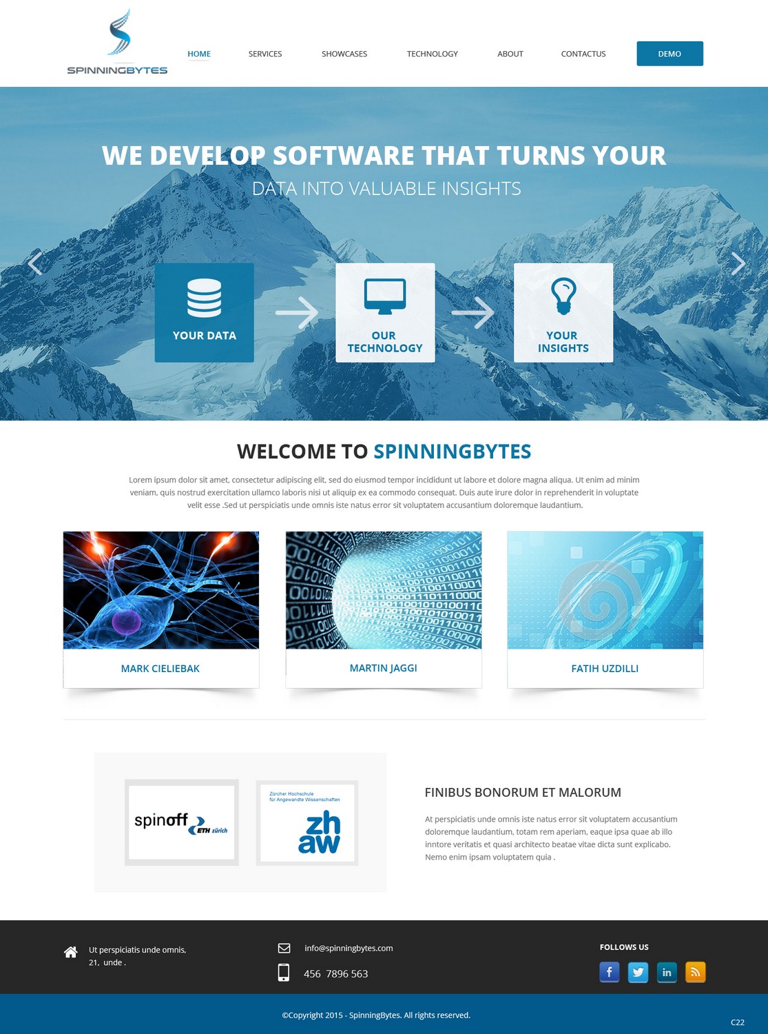 Wordpress Design by pb for SpinningBytes | Design #6483193