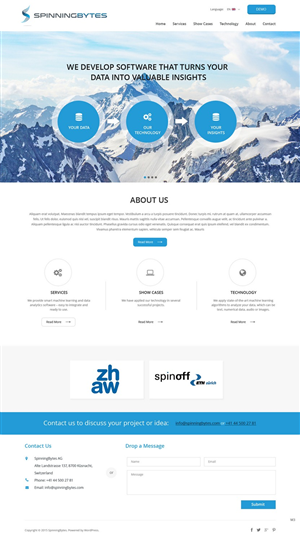 Diseño Wordpress por pb para SpinningBytes | Diseño: #6483194