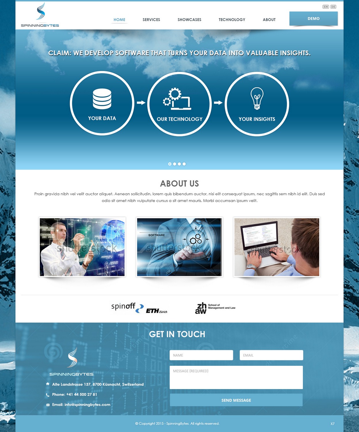 WordPress-Design von pb für SpinningBytes | Design #6483210