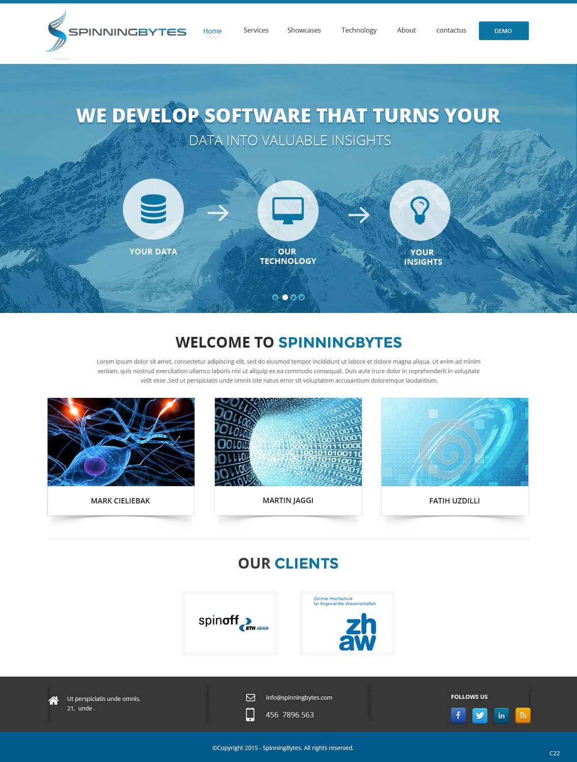 WordPress-Design von pb für SpinningBytes | Design #6492587