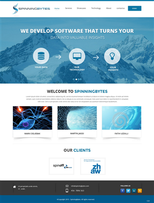 Diseño Wordpress por pb para SpinningBytes | Diseño: #6492587