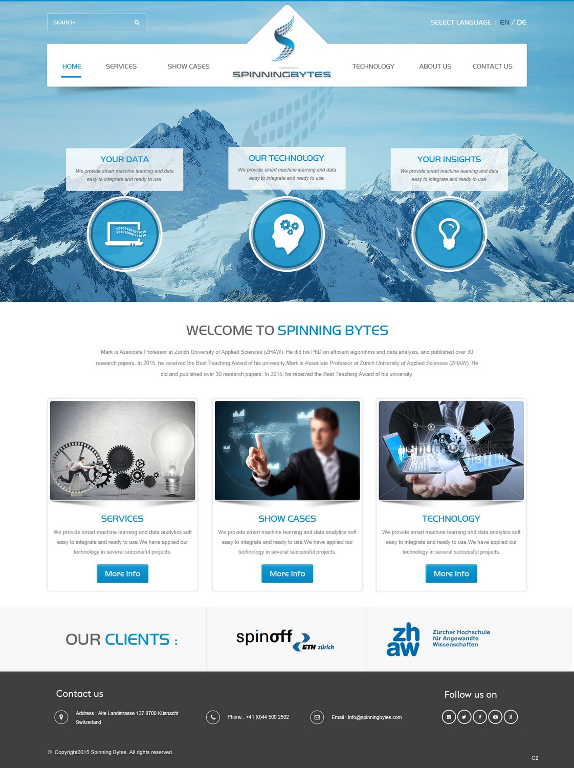 Wordpress Design by pb for SpinningBytes | Design #6492597
