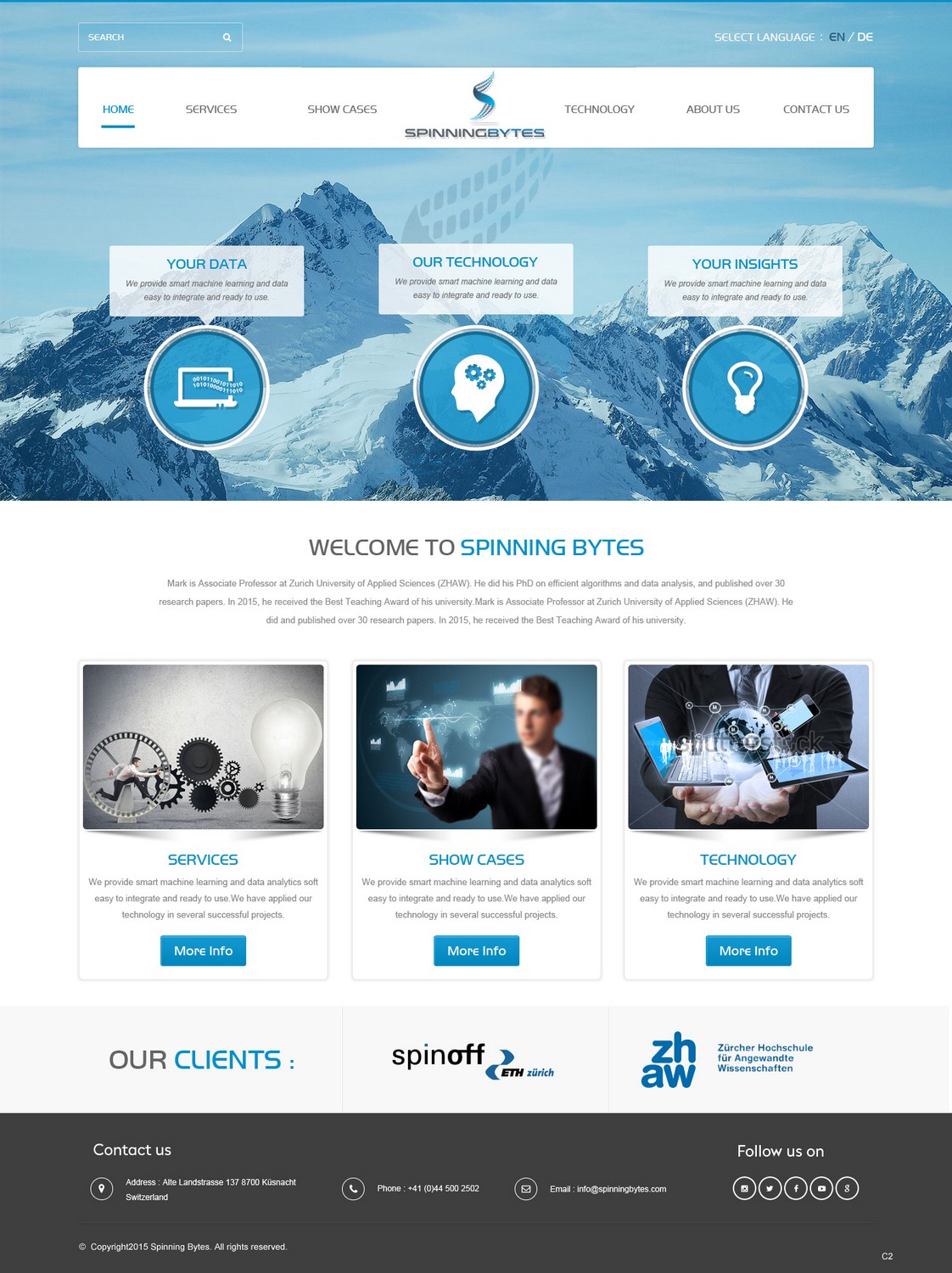 Wordpress Design by pb for SpinningBytes | Design #6498830