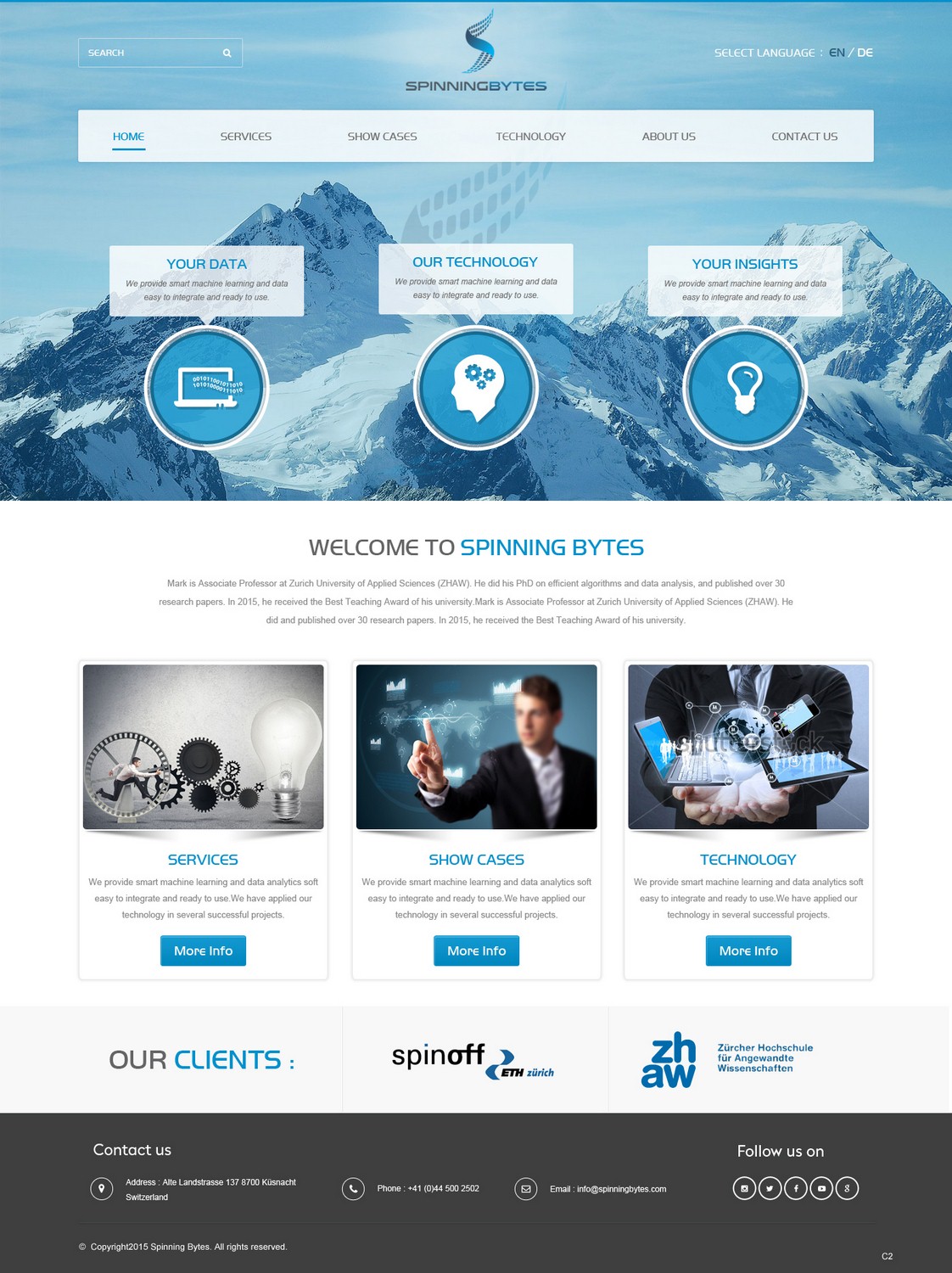 Diseño Wordpress por pb para SpinningBytes | Diseño #6498833