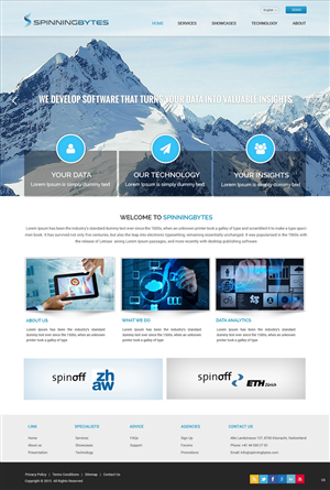 Diseño Wordpress por pb para SpinningBytes | Diseño: #6498839
