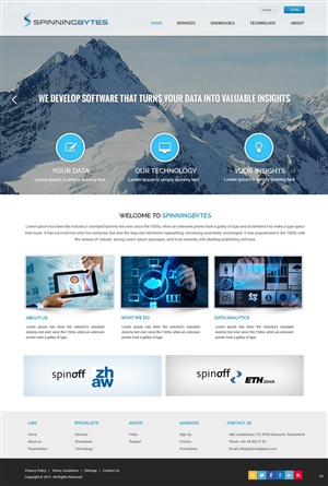 Diseño Wordpress por pb para SpinningBytes | Diseño: #6515008
