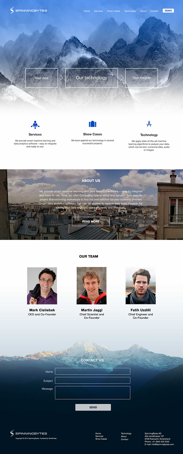 Wordpress Design by dii for SpinningBytes | Design #6553200