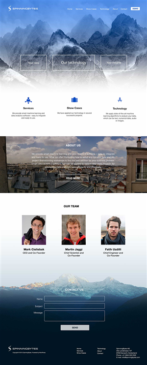Wordpress Design by dii for SpinningBytes | Design #6553200