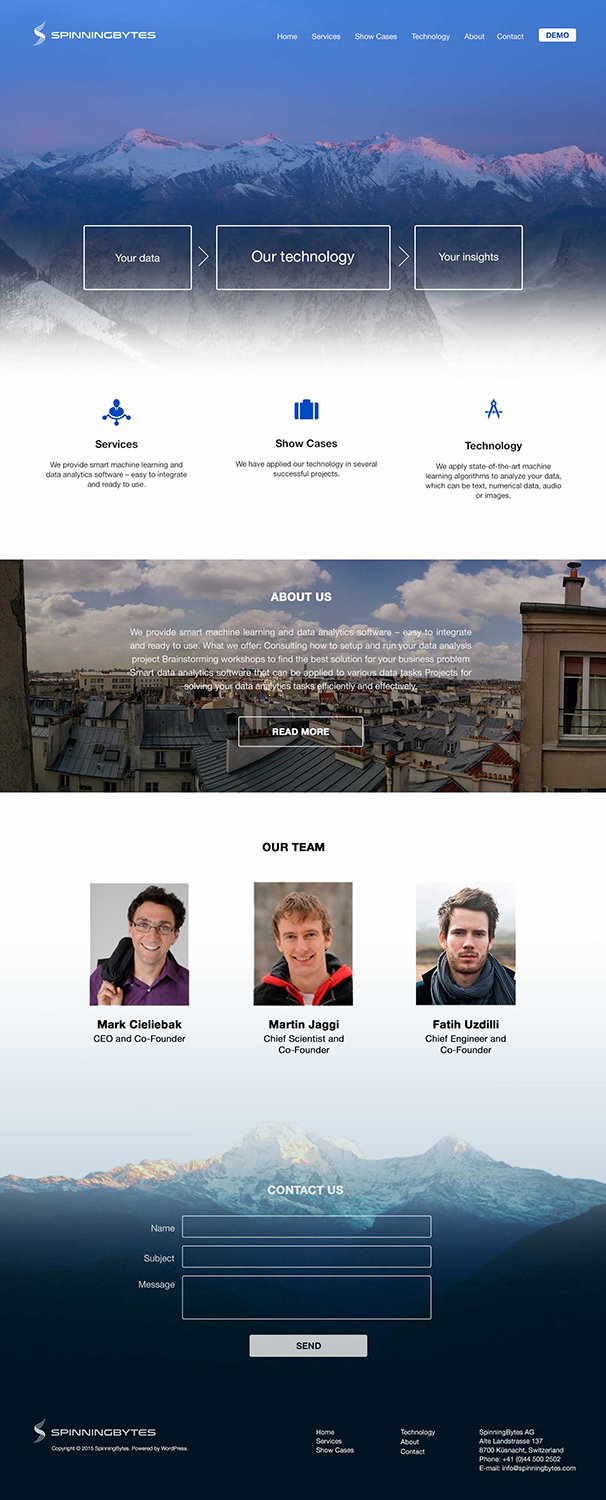 Wordpress Design by dii for SpinningBytes | Design #6587037