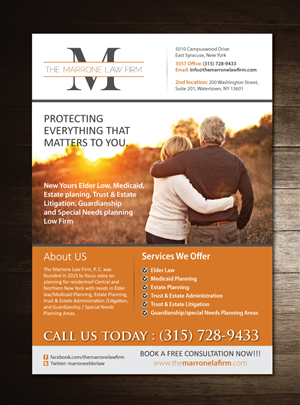 Flyer-Design von meet007 für The Marrone Law Firm, P.C. | Design: #6471484