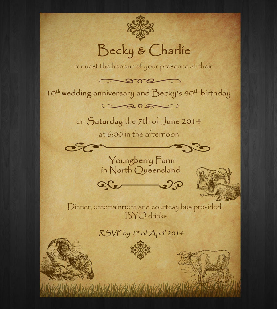 Invitation Design by Anna  for Charters Towers Touch Association Inc. | Design #2031063