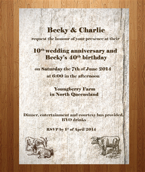 Invitation Design by Anna  for Charters Towers Touch Association Inc. | Design: #2050093