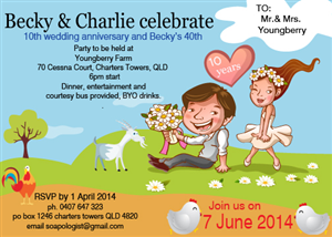 Invitation Design by Angela for Charters Towers Touch Association Inc. | Design: #2075432