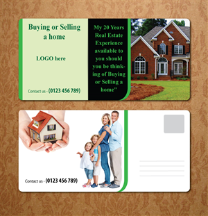 Postcard Design by meet007 for this project | Design: #6475938