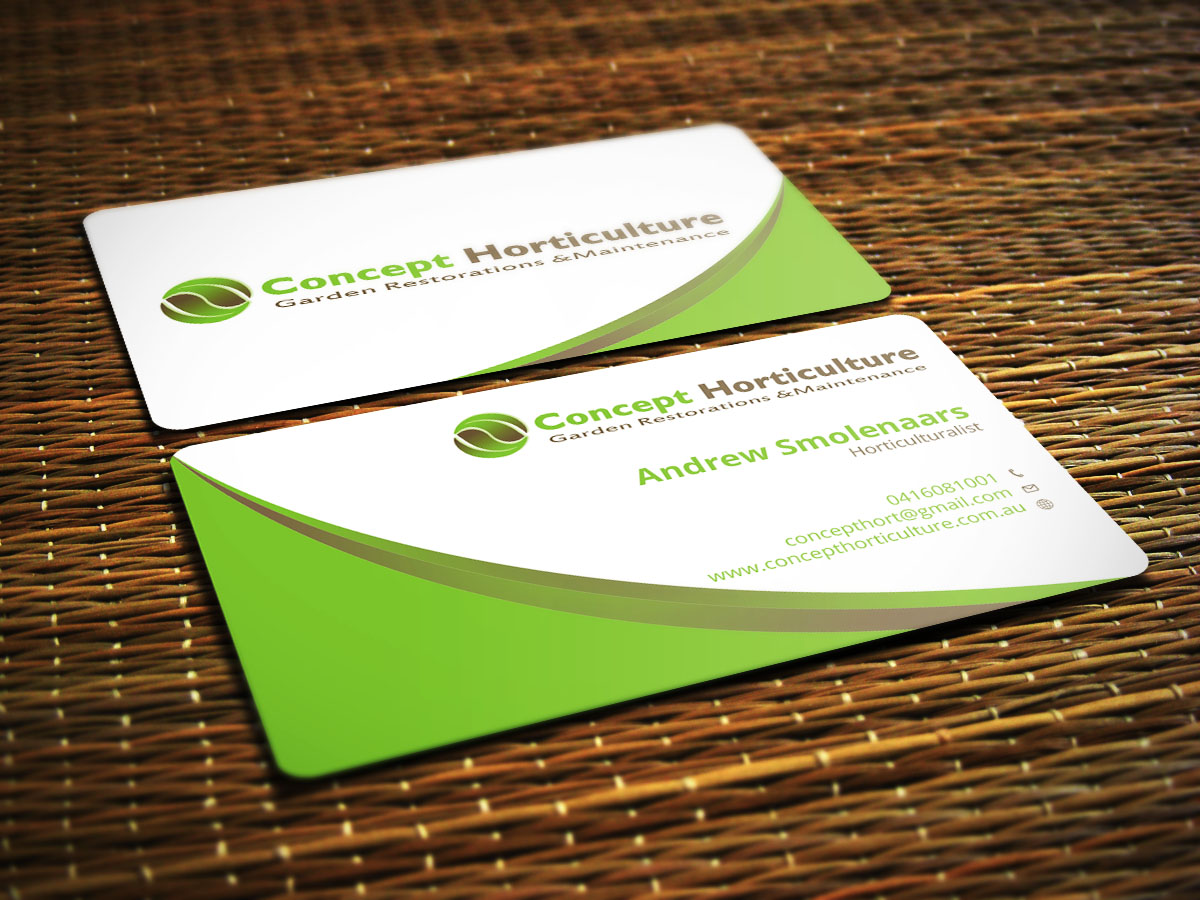 Visitenkarten-Design von Verified artistry (Design garden) für ConceptHorticulture | Design #6498030