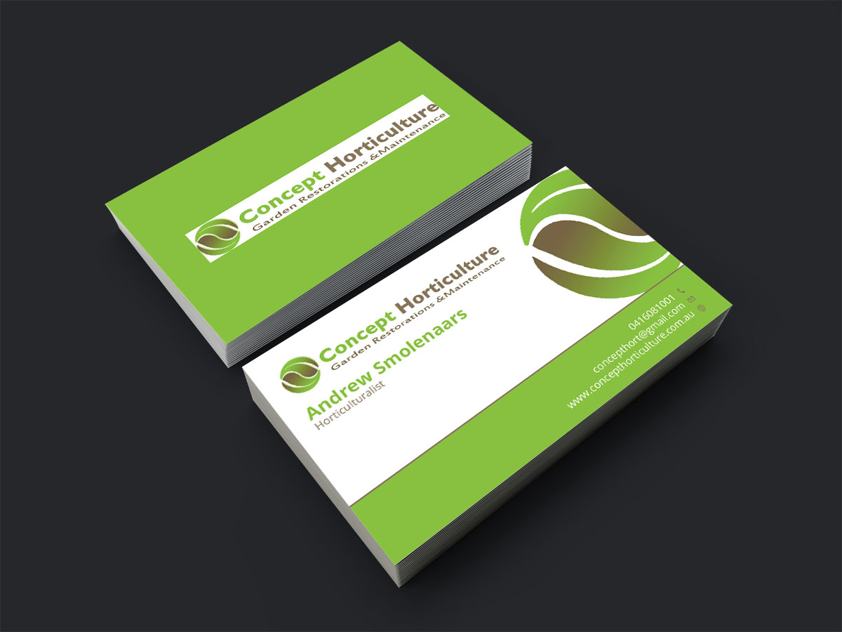 Design de Carte de Visite par Verified artistry (Design garden) pour ConceptHorticulture | Design #6498038