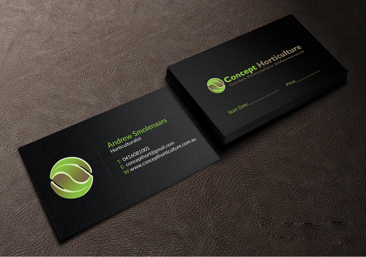 Visitenkarten-Design von Creations Box 2015 für ConceptHorticulture | Design #6483584