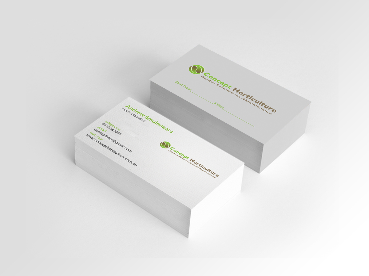 Visitenkarten-Design von Creations Box 2015 für ConceptHorticulture | Design #6483588