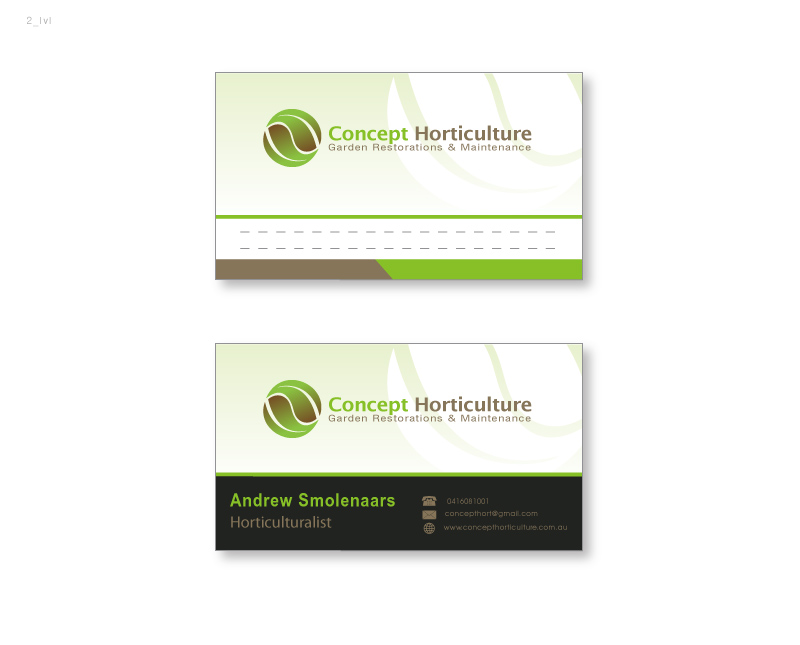 Visitenkarten-Design von instudio für ConceptHorticulture | Design #6608533