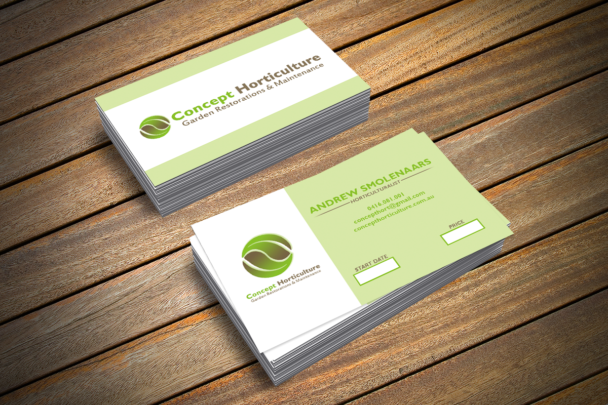 Diseño de Tarjeta de Presentación por Cosmic Rocket Designs para ConceptHorticulture | Diseño #6479513