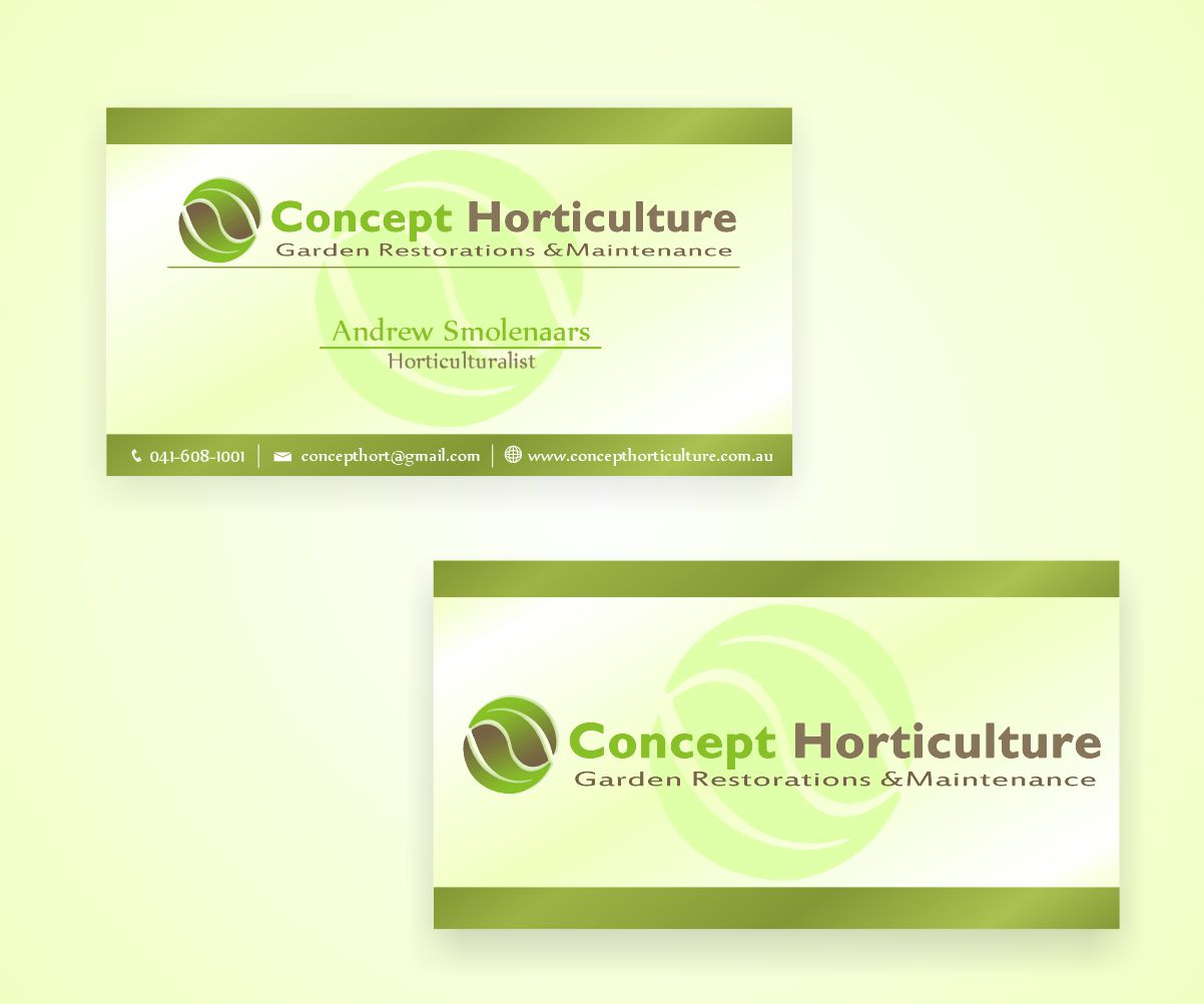 Visitenkarten-Design von Andypicaso7 für ConceptHorticulture | Design #6479304