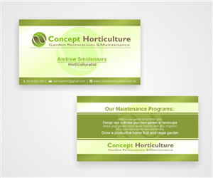 Visitenkarten-Design von Andypicaso7 für ConceptHorticulture | Design: #6491321