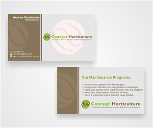 Visitenkarten-Design von Andypicaso7 für ConceptHorticulture | Design: #6491328