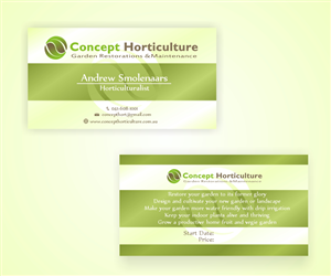 Visitenkarten-Design von Andypicaso7 für ConceptHorticulture | Design: #6508084