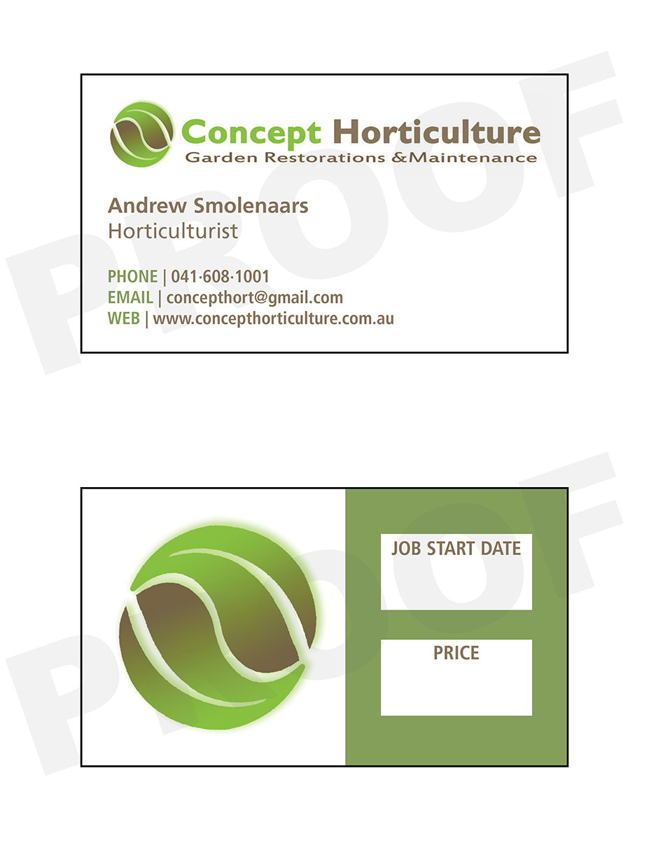 Visitenkarten-Design von L.G. Design für ConceptHorticulture | Design #6476986